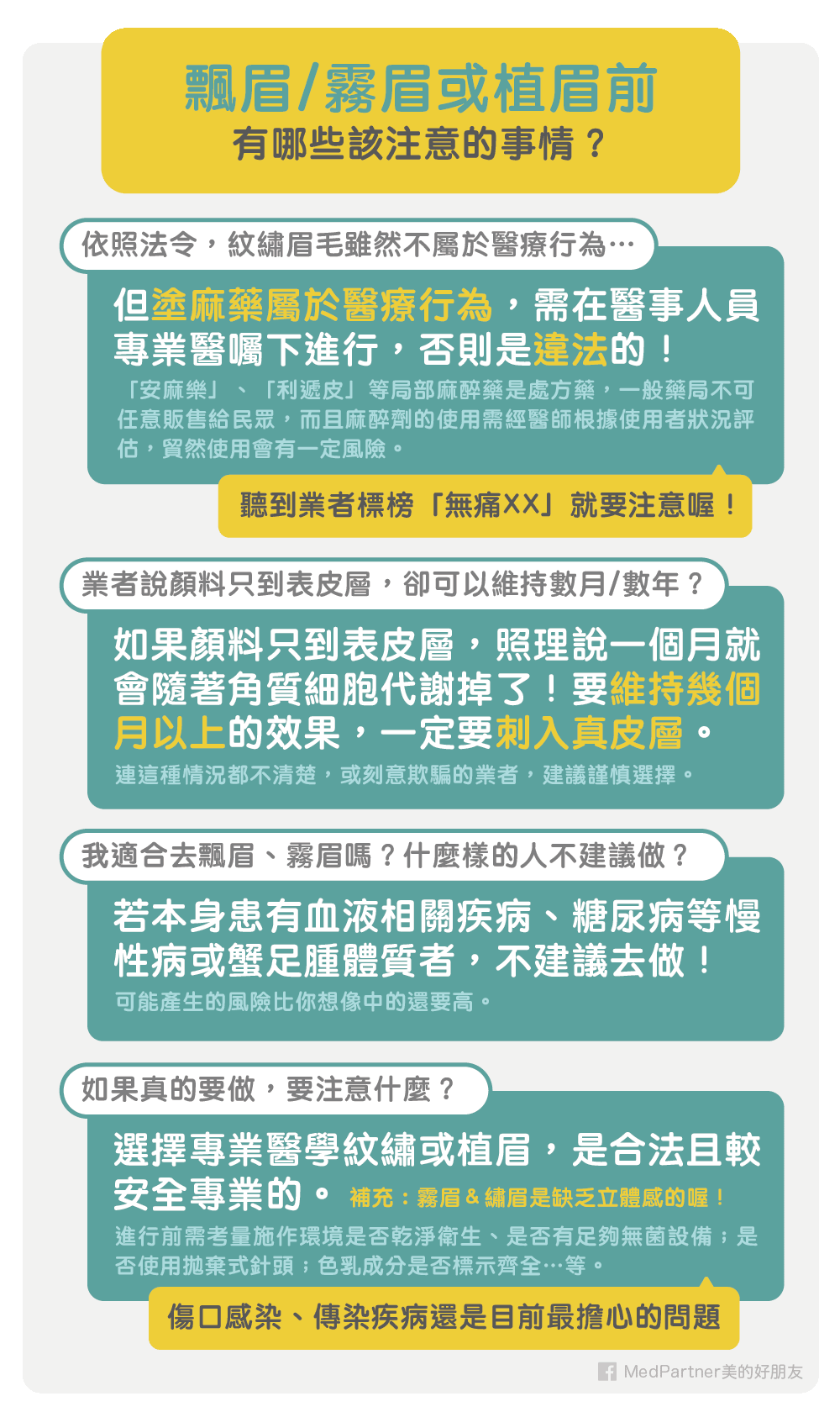 飄眉霧眉前的注意事項