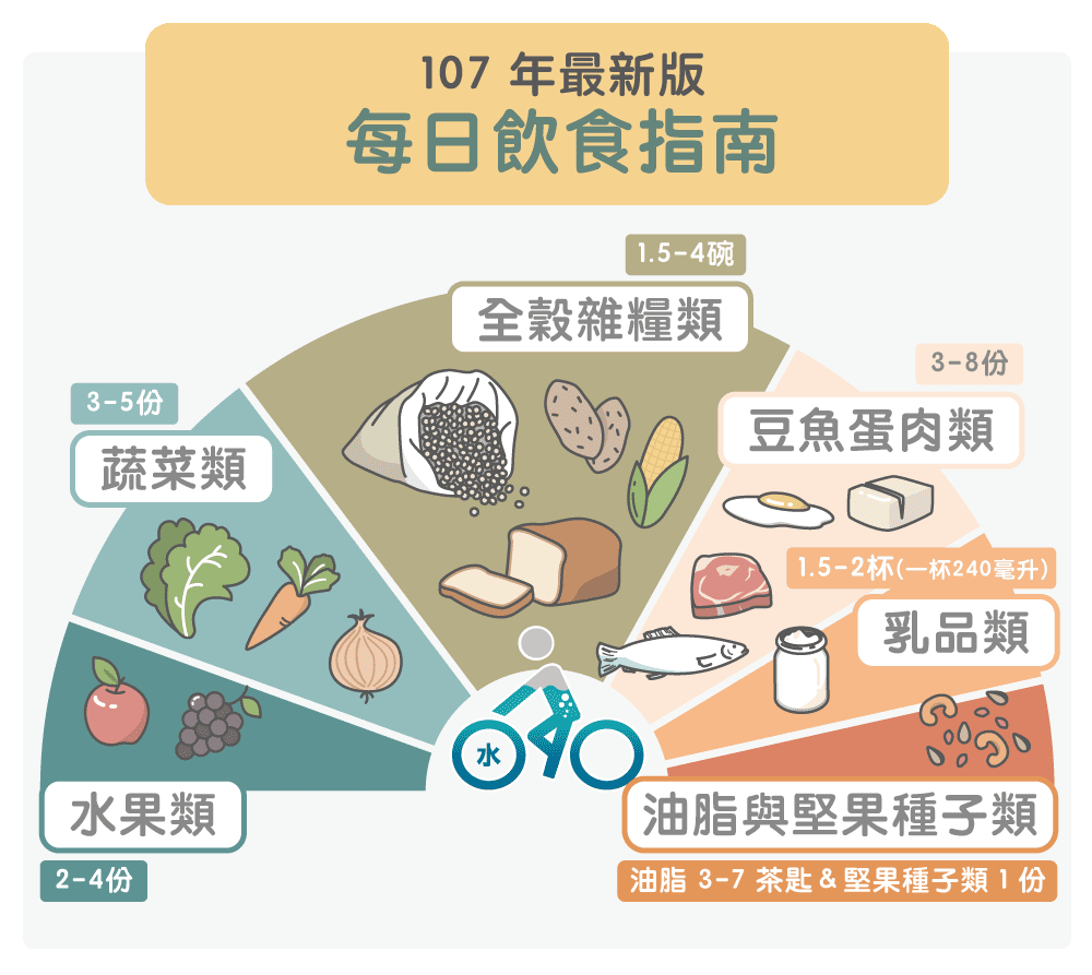 107年每日飲食指南